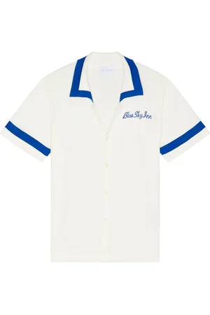 BLUE SKY INN Paneled Knit Shirt in - White. Size L (also in M).