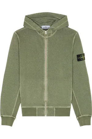 Stone Island Zip Up Hoodie in - Green. Size L (also in S, M, XL/1X).
