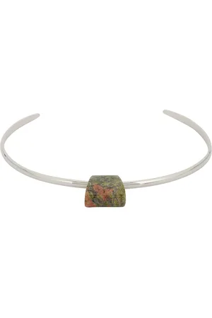 RONNY KOBO Bengali Necklace Cuff in - Metallic Silver. Size all.