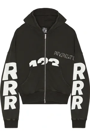 RRR-123 Uso-123 Cva Zip Hoodie in - Black. Size L (also in S, M, XL/1X).