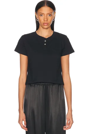 Leset Margo Henley Tee in - . Size L (also in XS, S, M, XL).