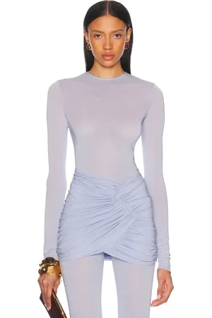 ALEXANDRE VAUTHIER Long Sleeve Bodysuit in - Lavender. Size 36 (also in 38, 40, 42, 44).