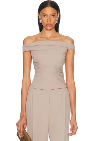 The Sei Off The Shoulder Top in - Grey. Size 0 (also in 2, 4, 8).