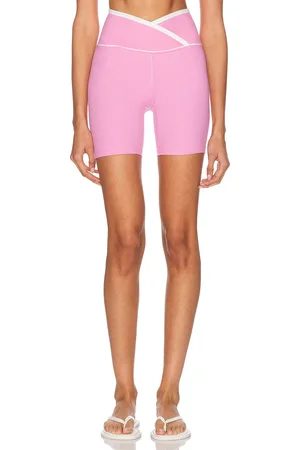 YEAR OF OURS Ribbed Two Tone Veronica Short in - Pink. Size L (also in XS, S, M).
