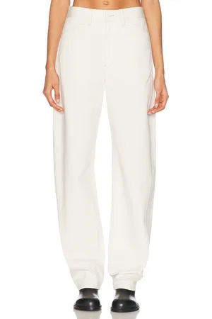 LEMAIRE Five Pocket Twisted Pant in - Cream. Size 34 (also in 36, 38, 40, 42).