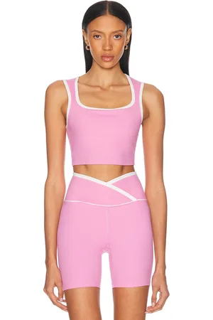 YEAR OF OURS Ribbed Diana Bra in - Pink. Size L (also in XS, S).