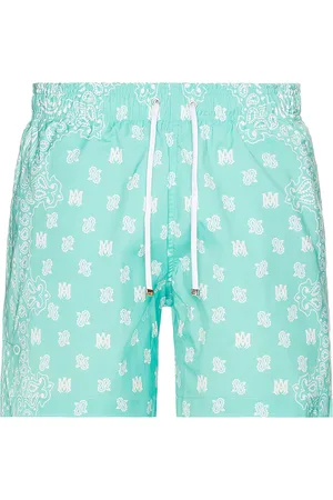 AMIRI Bandana Paisley Swim Trunk in - Blue. Size L (also in ).
