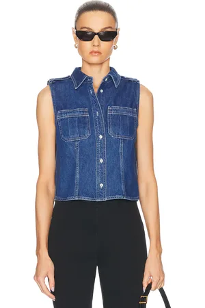Frame The Major Shirt in - Blue. Size L (also in XS, S, M, XXS, XL).