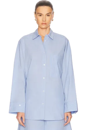 By Malene Birger Derris Top in - Baby Blue. Size 34 (also in 36, 38, 40, 42).
