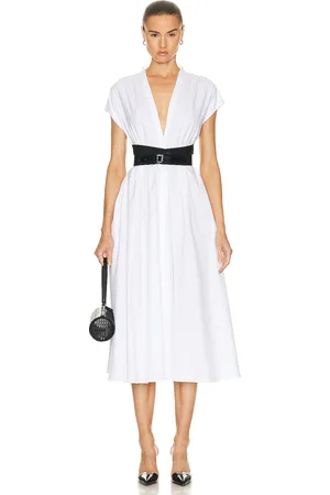 Alaïa Belted Dress in - White. Size 40 (also in ).