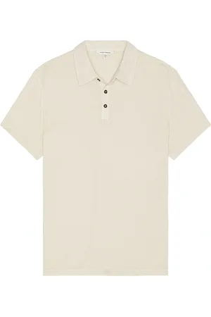 CLUB MONACO Lightweight Washed Polo in - Brown. Size L (also in M, S, XL/1X).