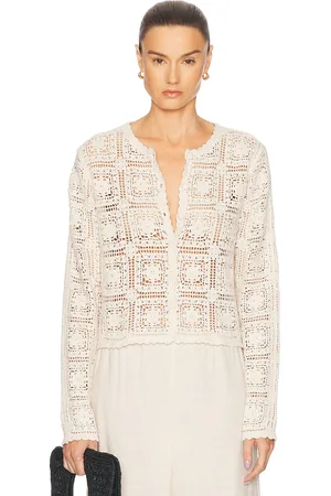 Frame The Crochet Cardi in - . Size L (also in M, S, XS).
