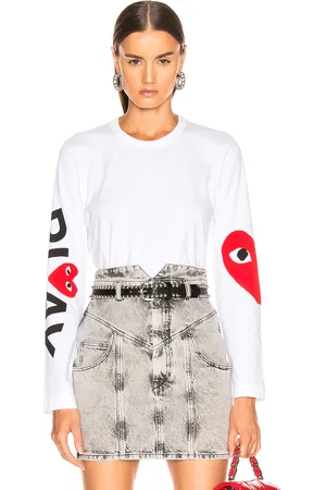 Comme des Garçons Long Sleeve Logo Emblem Tee in - . Size S (also in M, L).