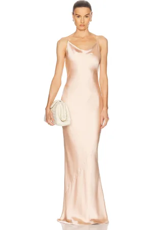 Norma Kamali Slip Maria Gown in - Blush. Size L (also in M, S, XS).