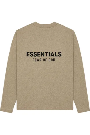 FEAR OF GOD Classic Fit Long Sleeve Tee in - Neutral. Size L (also in XS, S, M, XL, XXL).