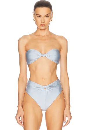 Cult Gaia Oswin Bikini Top in - Baby Blue. Size L (also in XS, S, M).