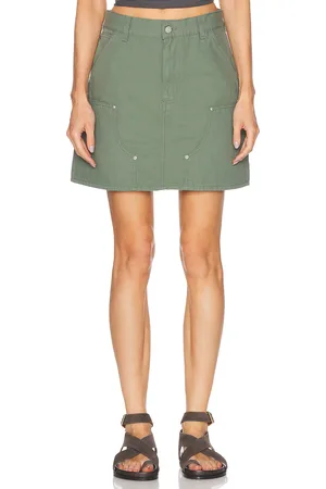 Carhartt Maeve Double Knee Mini Skirt in - Green. Size L (also in XS, S, M).