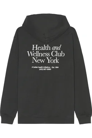 Sporty & Rich HWCNY Hoodie in - Black. Size L (also in M, XL/1X).