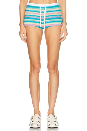 Casablanca Towel Mini Short in - Teal. Size M (also in XS).