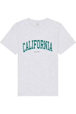 Sporty & Rich California T-Shirt in - Light Grey. Size L (also in M, XL/1X).