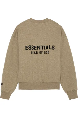 FEAR OF GOD Classic Fit Fleece Crew Neck Sweatshirt in - Neutral. Size L (also in XS, S, M, XL, XXL).