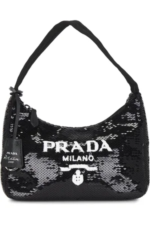 Prada Re-Edition 2000 Sequined Re-Nylon Mini Shoulder Bag in - . Size all.