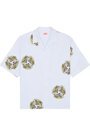 Kenzo X Verdy Collection Hawaiian Short Sleeve Shirt in - Blue. Size L (also in M, XL/1X).