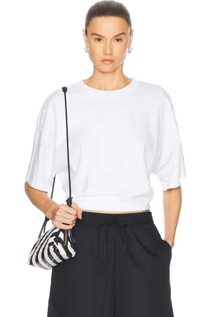ENZA COSTA Supima Curve Tee in - . Size L (also in XS, S, M).