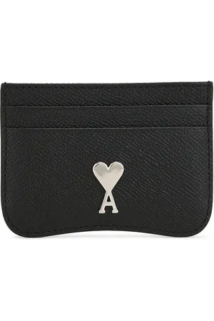 Ami Paris Card Holder in - Black. Size all.