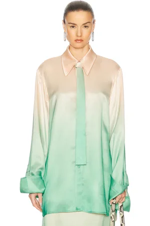 Jil Sander Tie Shirt in - Blush,Mint. Size 34 (also in 38, 40).