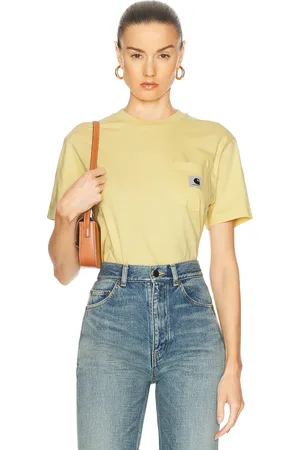 Carhartt Pocket T-Shirt in - Yellow. Size L (also in XS, S, M).