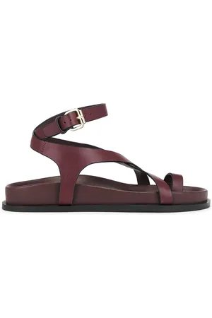 A.Emery Jalen Slim Sandal in - Wine. Size 35 (also in 36, 37, 38, 39, 40, 41).