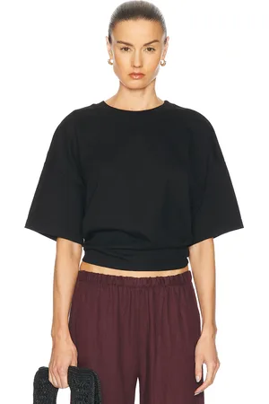 ENZA COSTA Supima Curve Tee in - . Size L (also in XS, S, M).