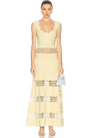 ALEXIS Saundra Dress in - Yellow. Size L (also in XS, S, M).