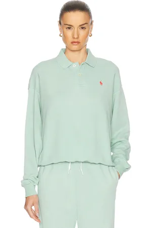 Ralph Lauren Long Sleeve Polo Sweatshirt in - Mint. Size L (also in XS, S, M, XL).