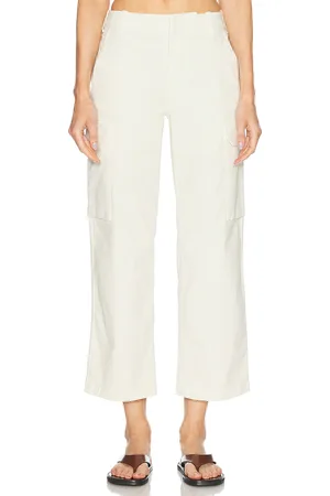 NILI LOTAN Leofred Cargo Pant in - Cream. Size 0 (also in 00, 2, 4, 6, 8, 10, 12).