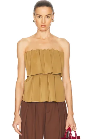 Dagmar Sculpted Tube Top in - Mustard. Size 32 (also in 34, 38, 40).