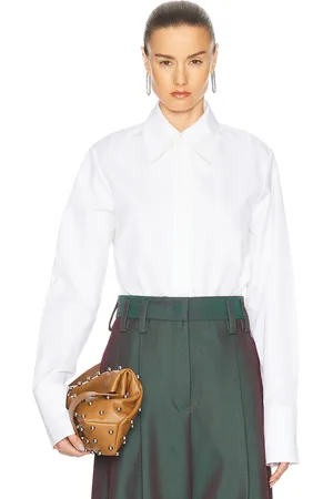 Jil Sander Tie Shirt in - White. Size 36 (also in 38, 40, 42).