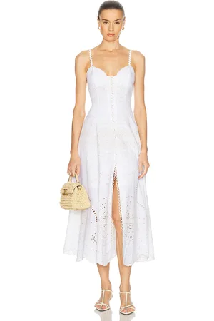 CHARO RUIZ IBIZA Catta Dress in - Ivory. Size L (also in M, S, XS).