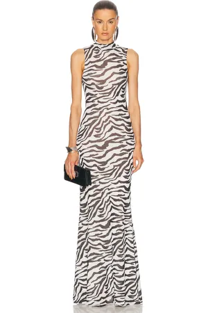 RONNY KOBO X REVOLVE Morell Dress in - White,Black. Size L (also in M, S, XS).