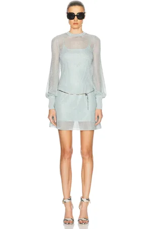 Tom Ford Long Sleeve Mini Dress in - Mint. Size L (also in M, S).