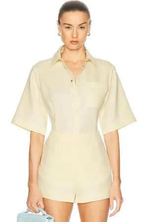Ami Short Sleeve Shirt in - Lemon. Size 34 (also in 36, 40).