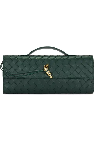 Bottega Veneta Long Clutch in - Dark Green. Size all.