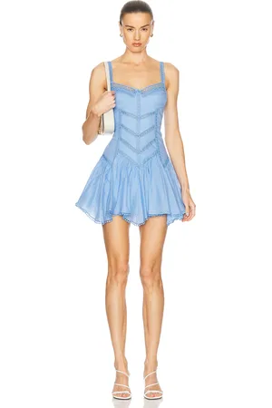 CHARO RUIZ IBIZA Lira Dress in - Blue. Size L (also in M, S, XS).