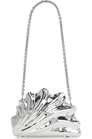 J.W.Anderson Shell Clutch in - Metallic . Size all.