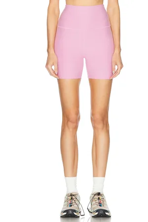 Beyond Yoga Spacedye Keep Pace Biker Short in - Pink. Size L (also in XS, S, M).