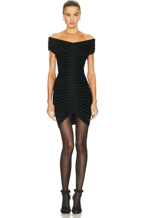 Alaïa 3d Velvet Dress in in - Black. Size 42 (also in ).