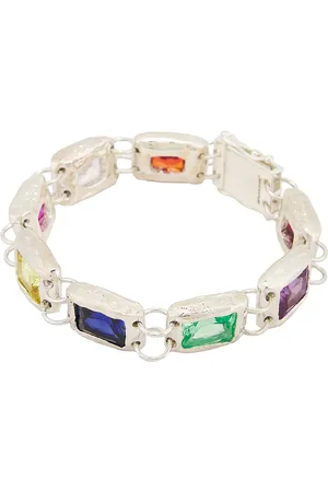 Bleue Burnham Rose Bracelet in - Metallic Silver. Size M (also in ).
