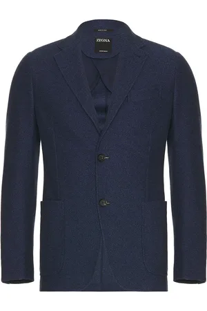 Ermenegildo Zegna Cotton Shirt Jacket in - Blue. Size 46 (also in ).
