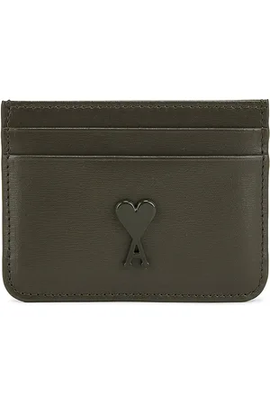 Ami ADC Card Holder in - Olive. Size all.